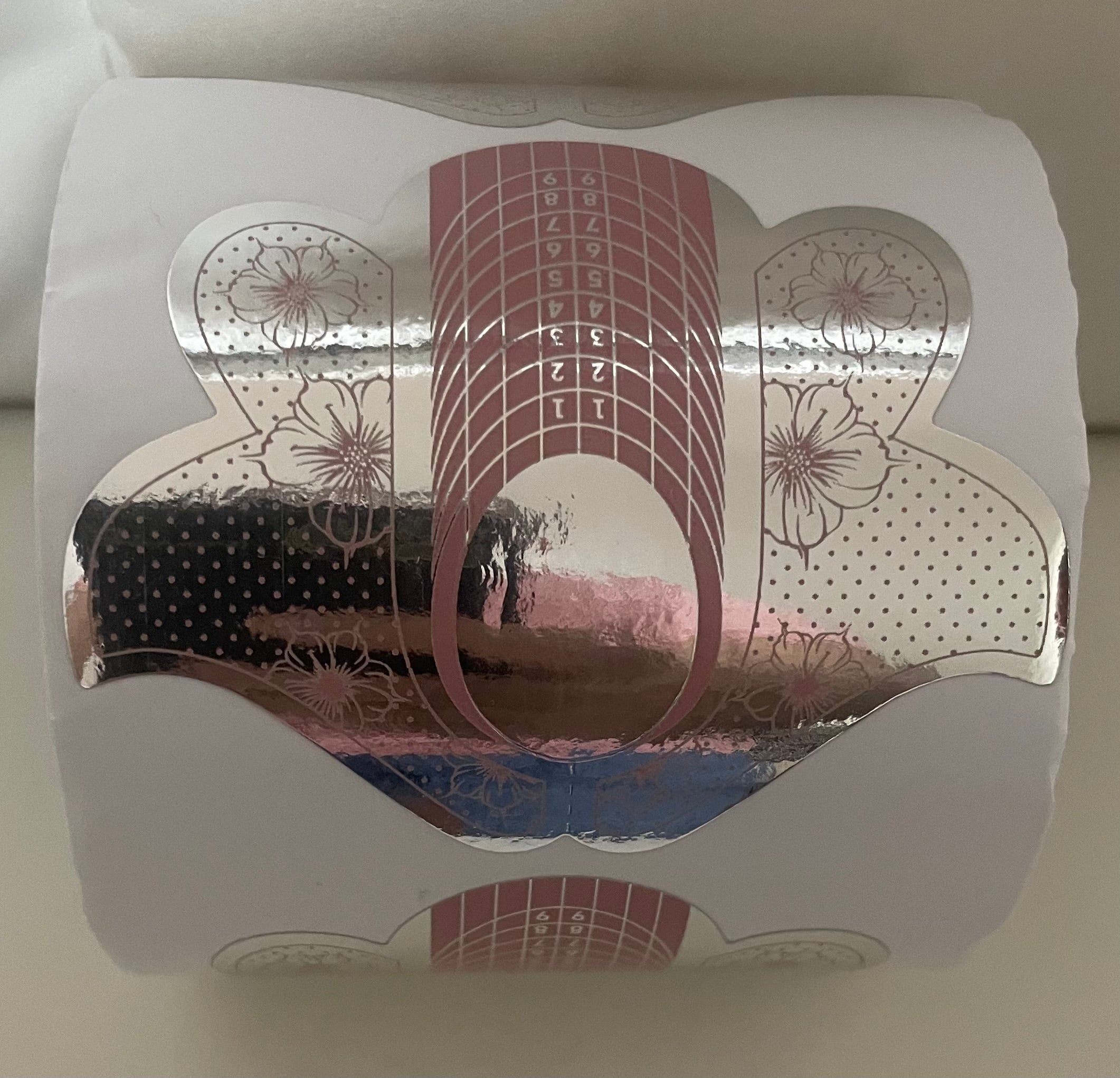 Metallic Rose Forms for Nails Roll 300pcs Metallic Rose Forms for Nails Roll 300pcs