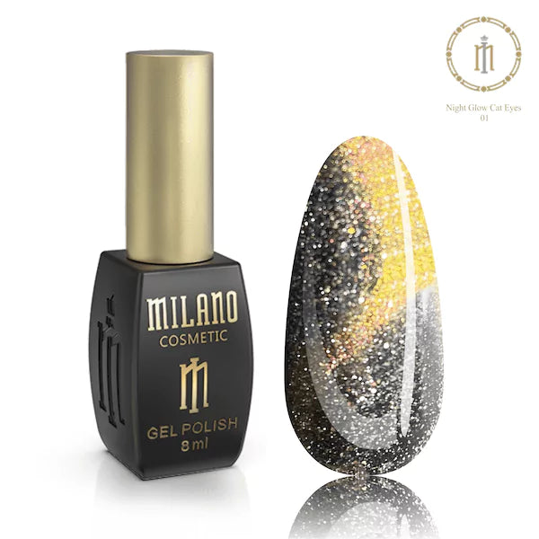 Milano Gel NIGHT GLOW CAT EYE 8 ml | Gel nail polish | Gel Polish Milano Gel NIGHT GLOW CAT EYE 8 ml | Gel nail polish | Gel Polish