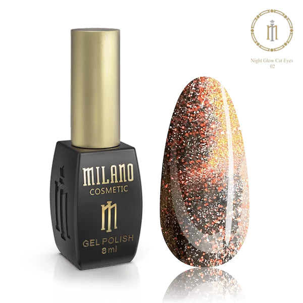 Milano Gel NIGHT GLOW CAT EYE 8 ml | Gel nail polish | Gel Polish Milano Gel NIGHT GLOW CAT EYE 8 ml | Gel nail polish | Gel Polish