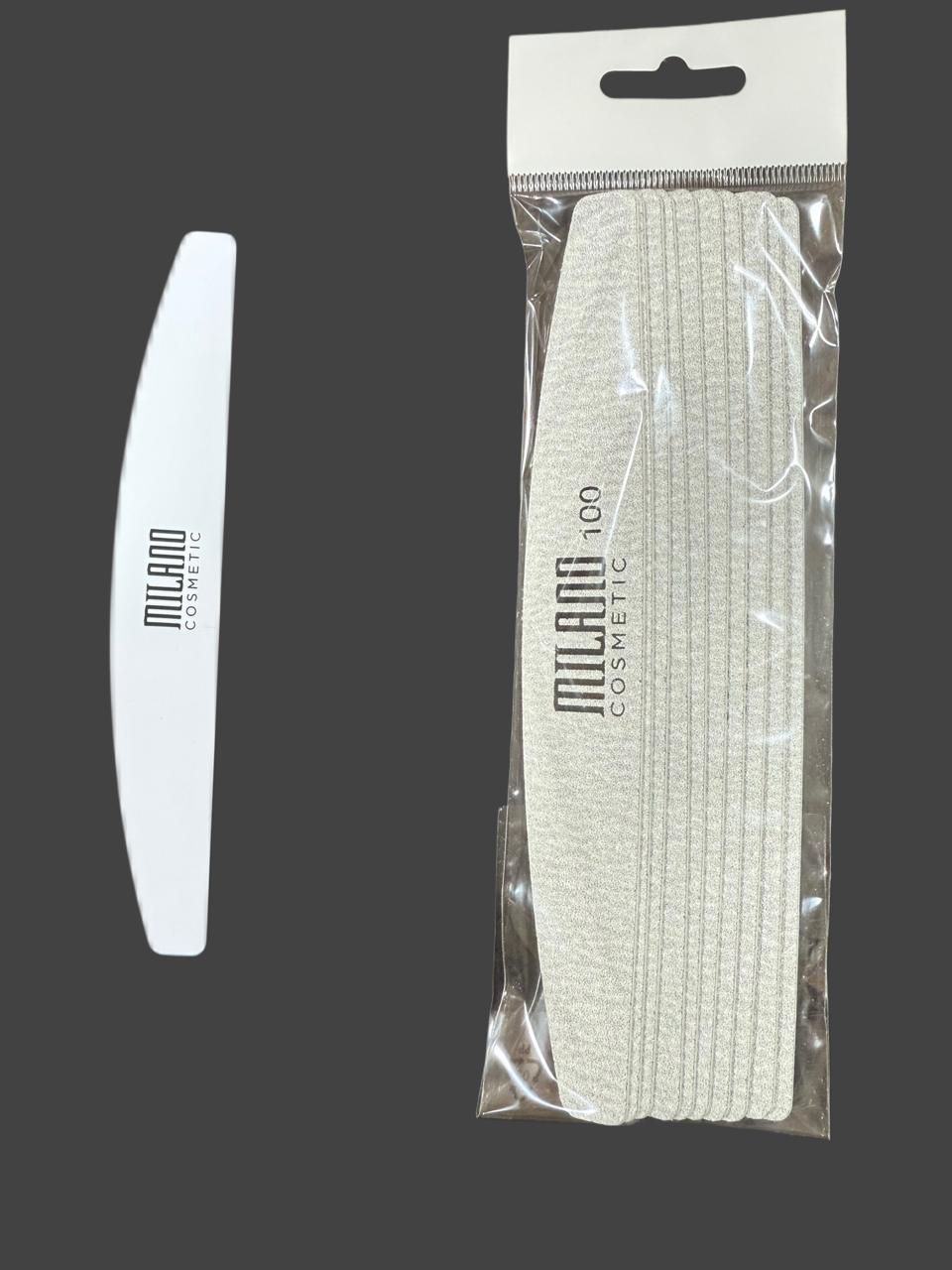 Milano Refill Nail File with Double sided reusable metal board