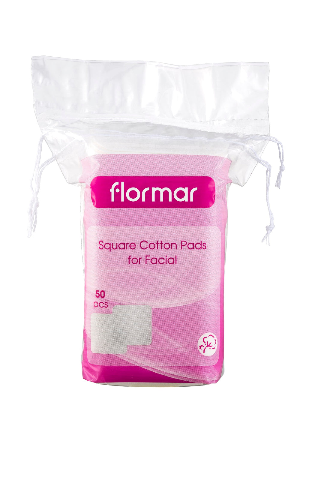 Square cotton pads for facial