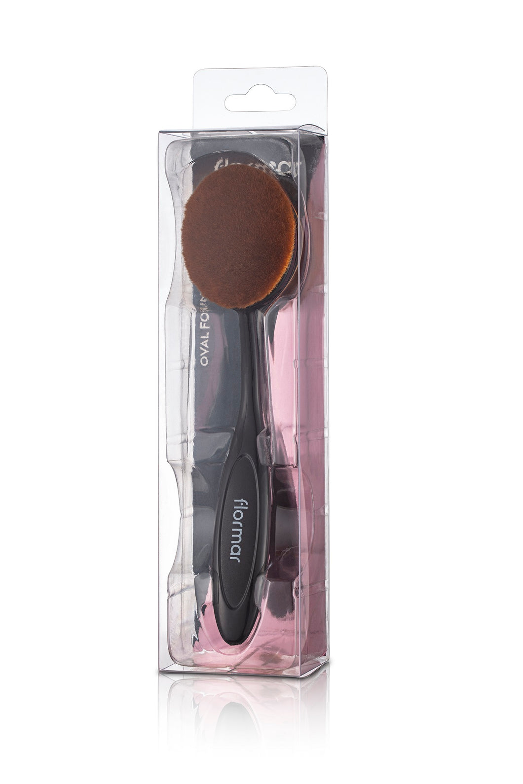 Oval foundation brush